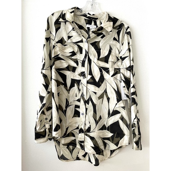 EQUIPMENT Slim Signature Top in True Black Multi - Picture 4 of 6